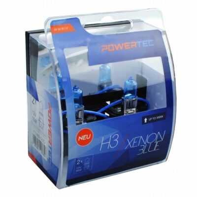 Żarówki POWERTEC H3 XENON BLUE 5000K 55W 12V 2szt